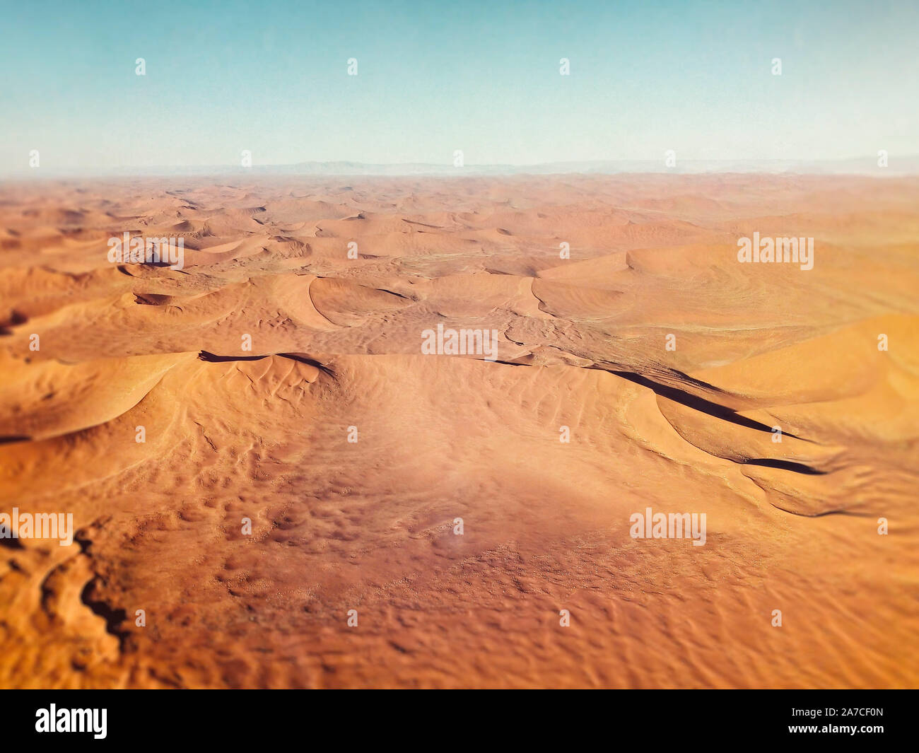 sand dunes in Namibia desert Stock Photo