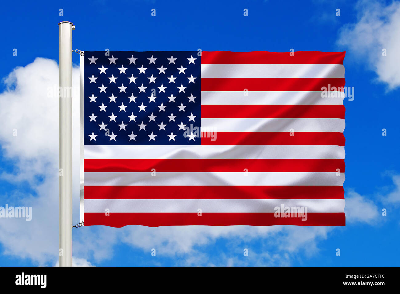 Fotomontage, Flagge von  den USA, Vereinigte Staaten von Amerika, Stock Photo