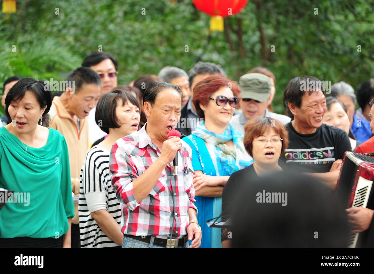 China Festival Crowds Stock Photo
