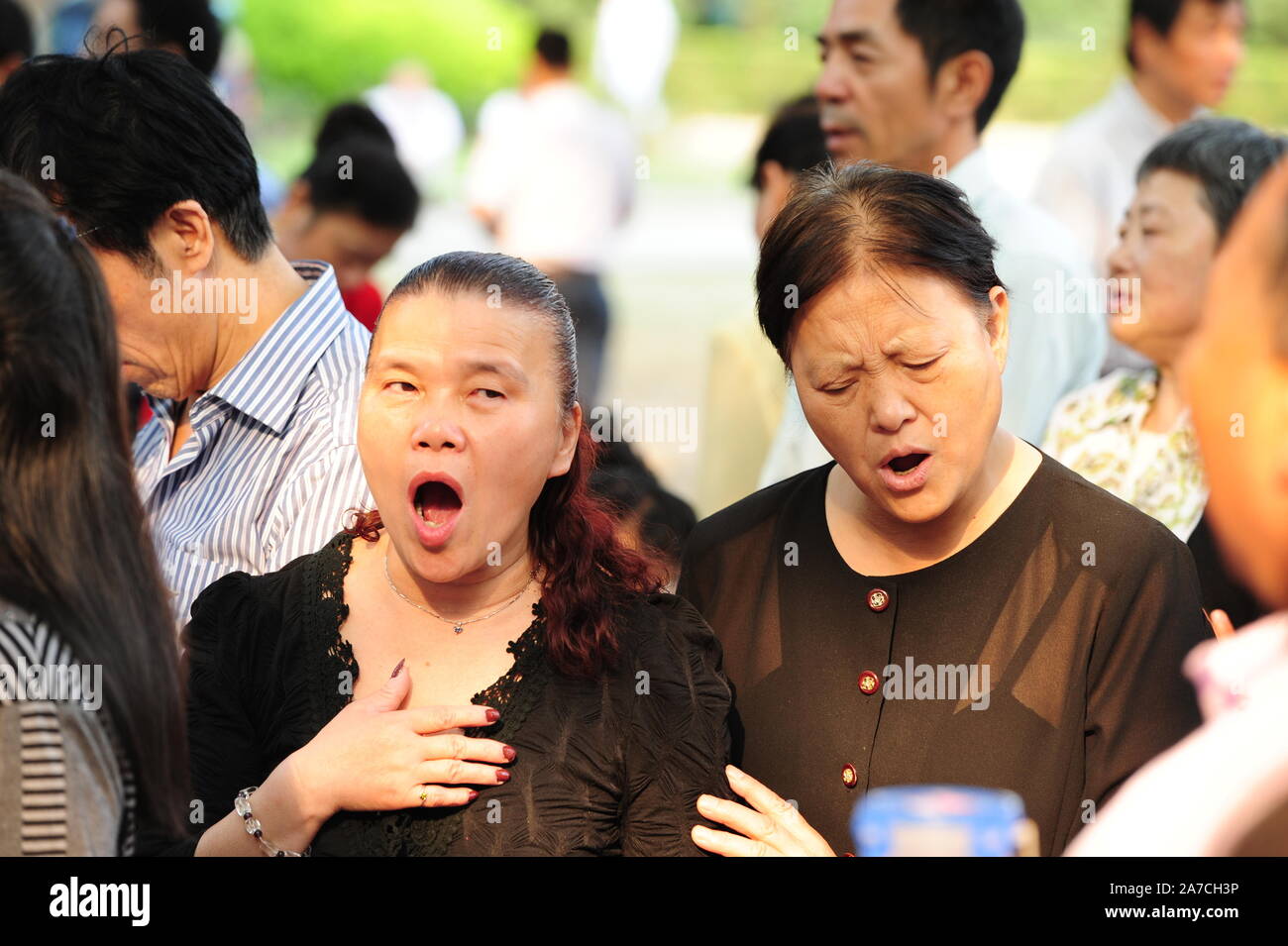 China Festival Crowds Stock Photo