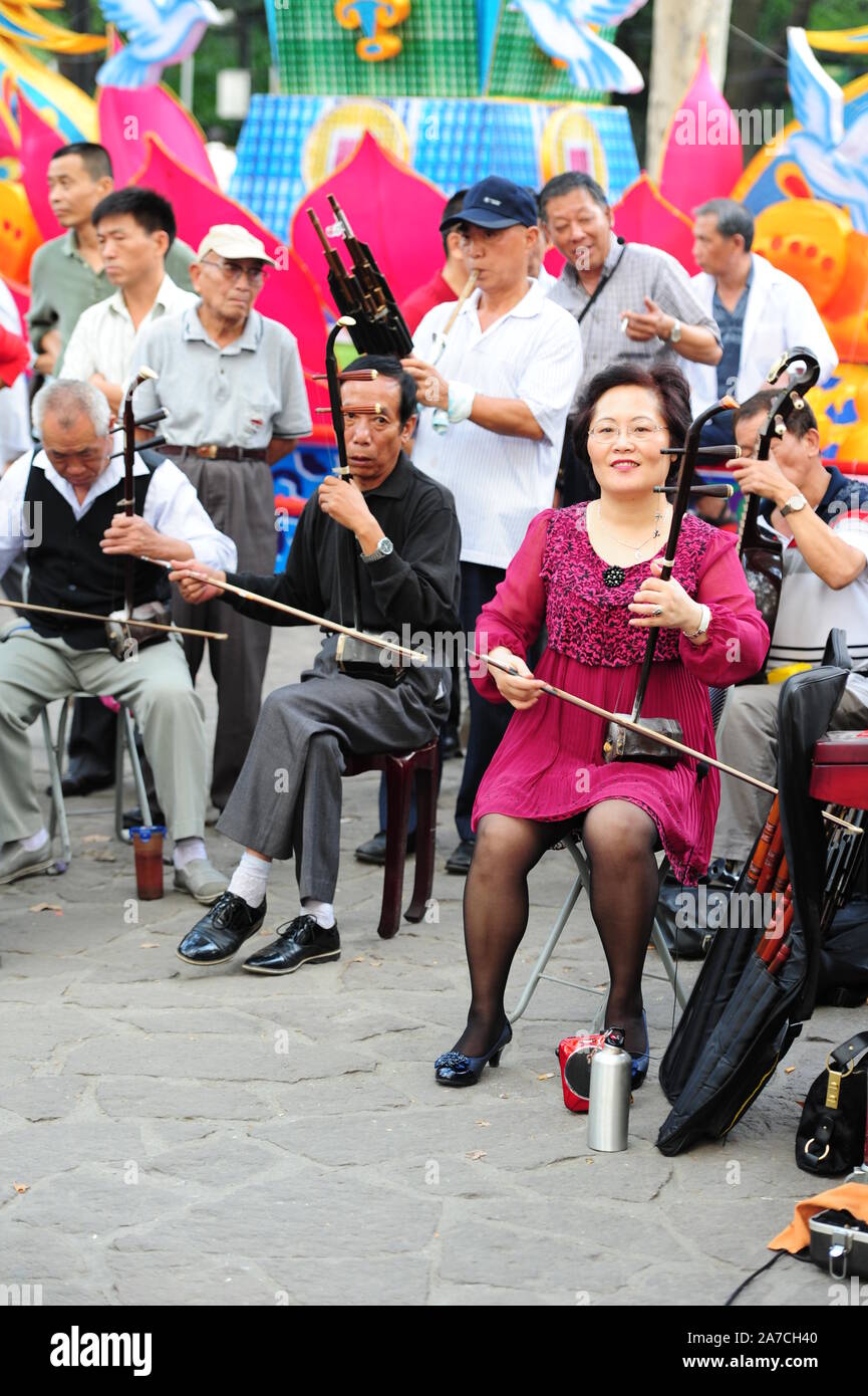 China Festival Crowds Stock Photo