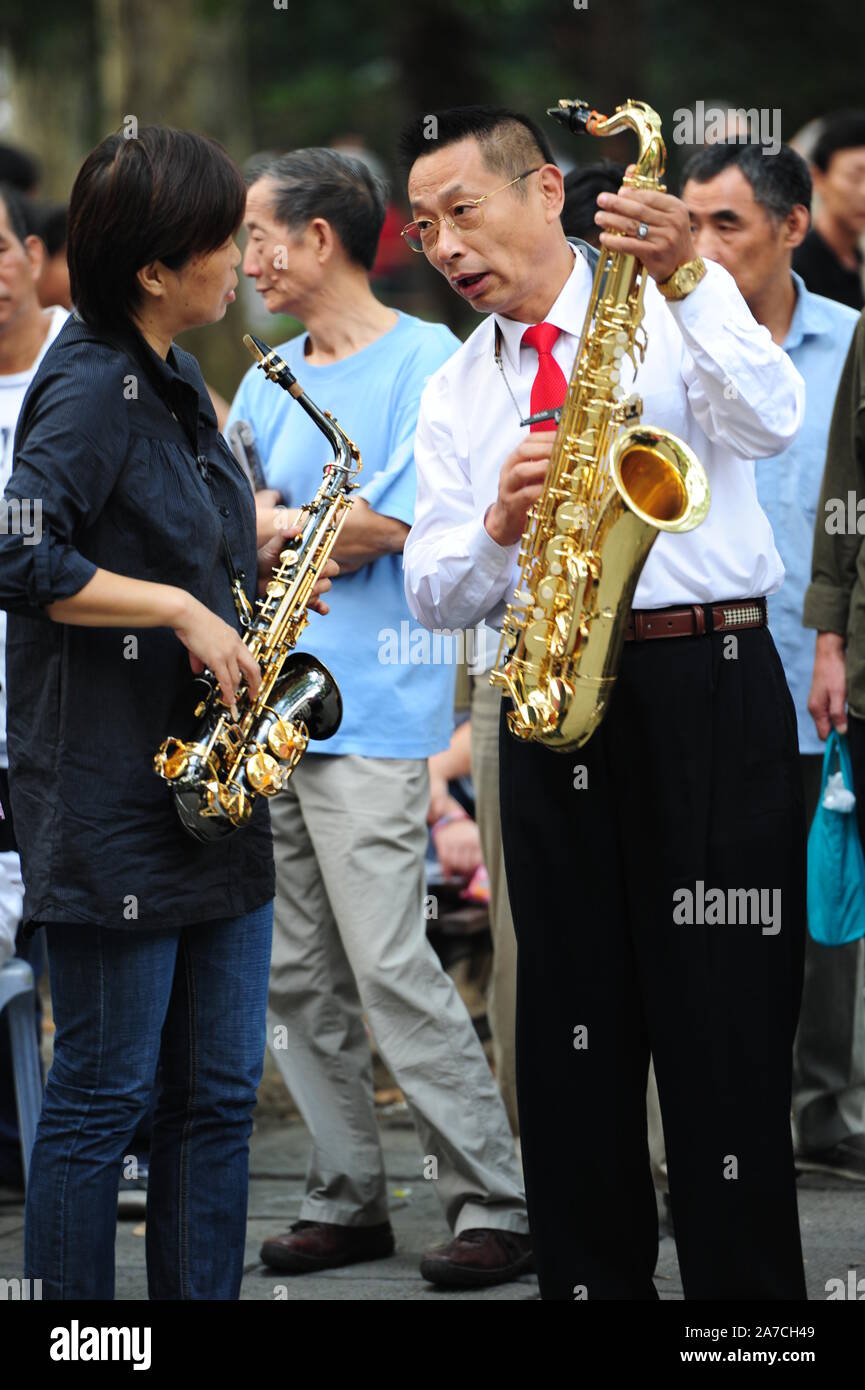 China Festival Crowds Stock Photo