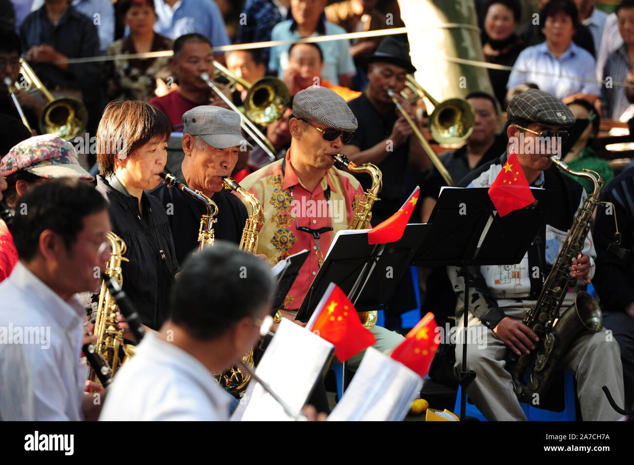 China Festival Crowds Stock Photo