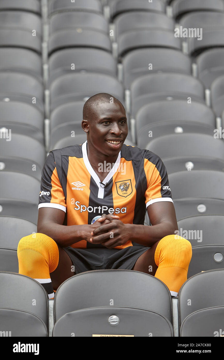 25th July 2016 - Mo Diame in the stands at the KC Stadium during his time with Hull City FC,  Kingston upon Hull, UK. Stock Photo