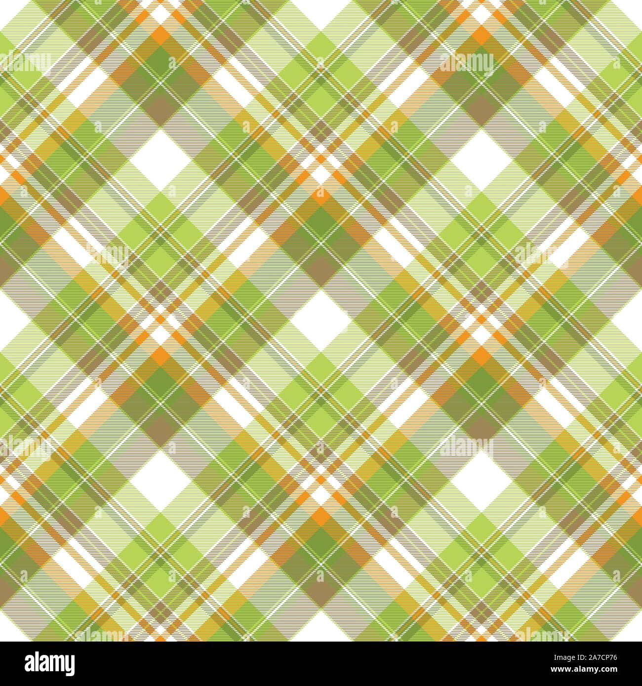 Green plaid fabric texture seamless pattern. Flat design. Vector ...