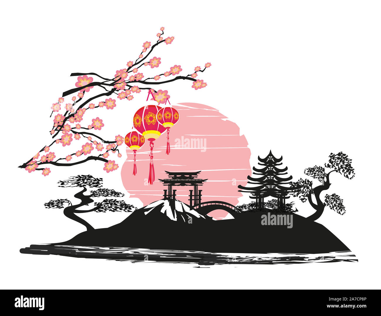 Mid autumn festival sunset hi-res stock photography and images - Alamy