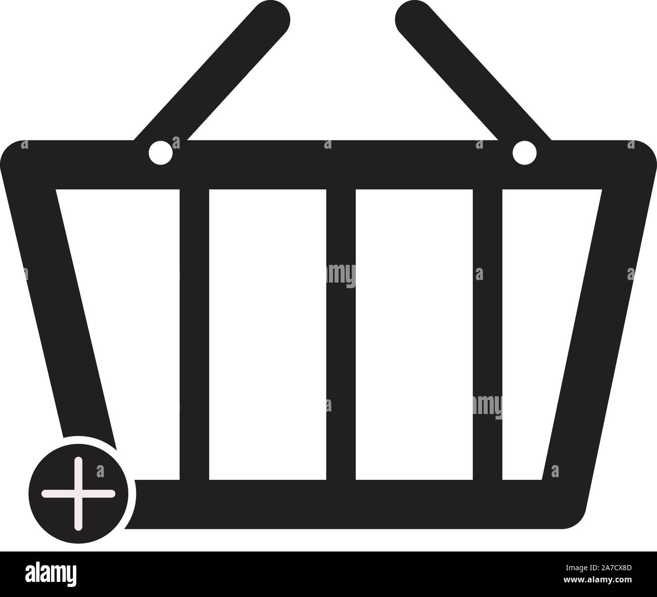 Shop Basket Supermarket Black Silhouette Icon. Grocery Store Buy Basket  Market Glyph Pictogram. Hand Food Product Empty Cart Flat Symbol. Bag  Retail Internet Web Sign. Isolated Vector Illustration. 9973964 Vector Art  at