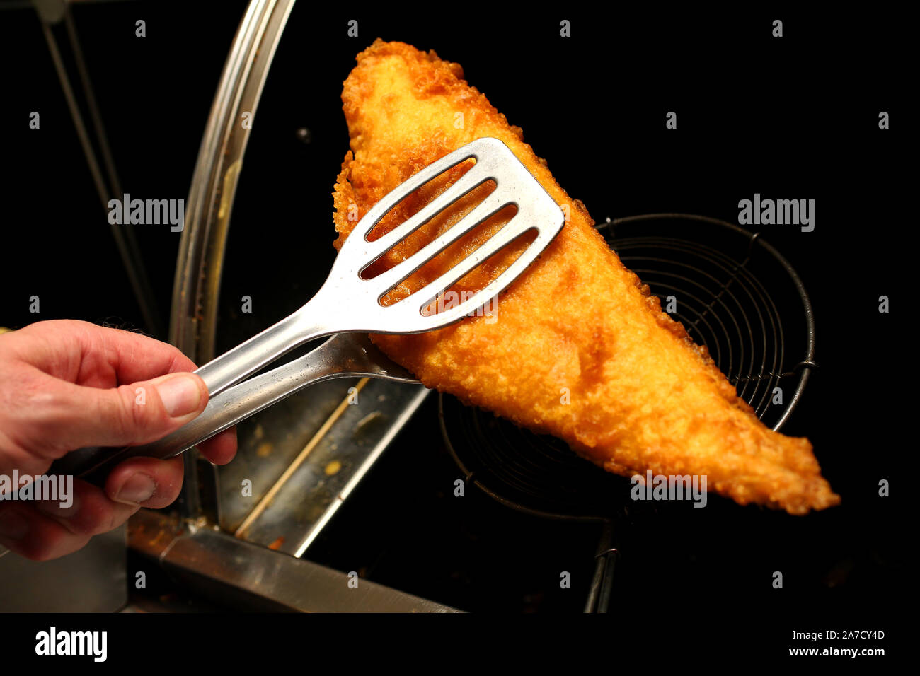 General views of Harry's Fish & Chip shop in Chichester, West Sussex