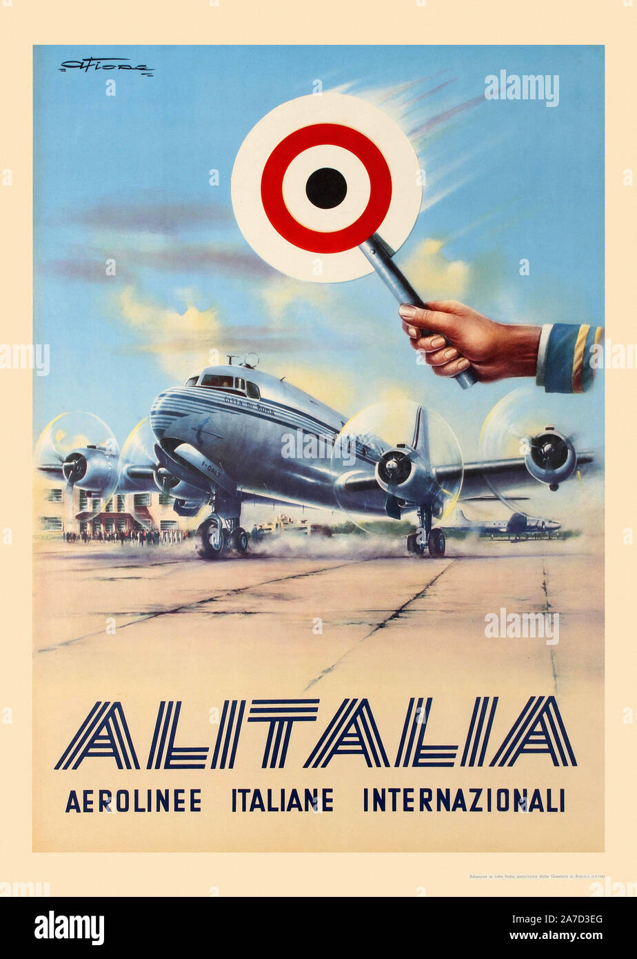 Vintage 1940s Air Transport Association Travel Ad 