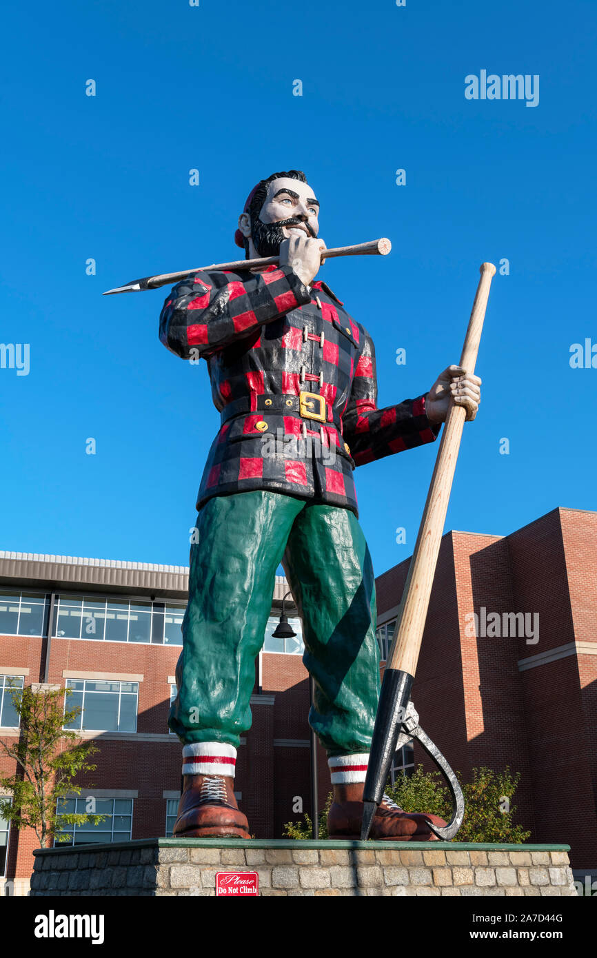 Paul Bunyan statue in Bangor, Maine, USA Stock Photo