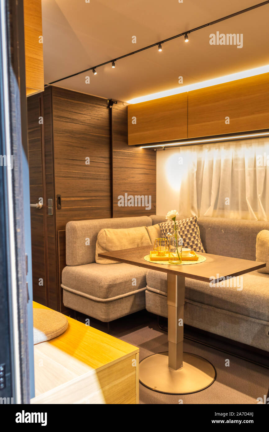 Bern Switzerland October 26 2019 Look Into A New Camper