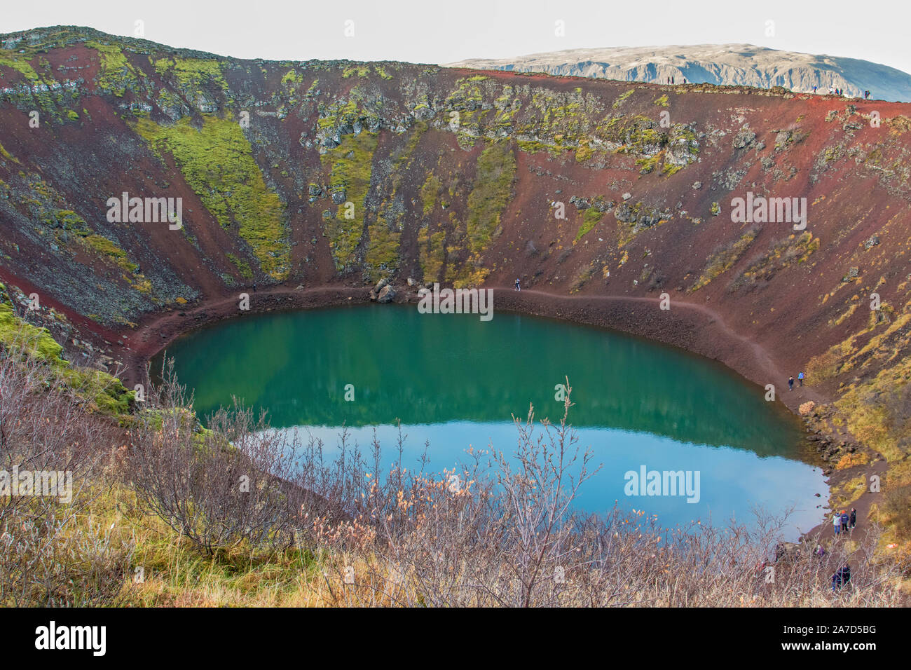 Kerið Volcanic Crater, Iceland Stock Photo - Alamy