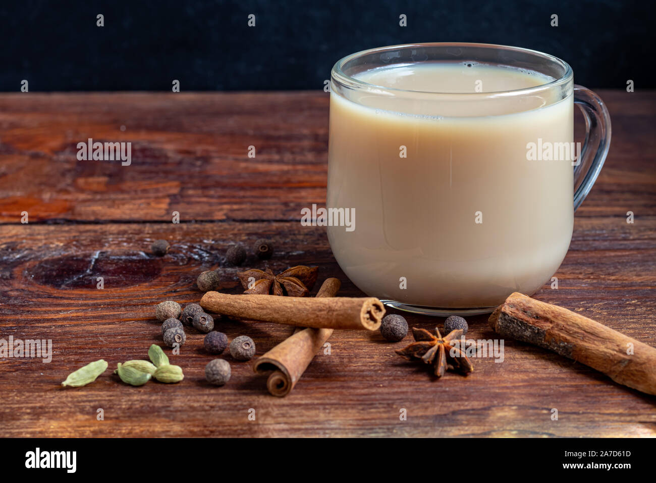 Masala spiced tea is a traditional Indian drink Stock Photo - Alamy