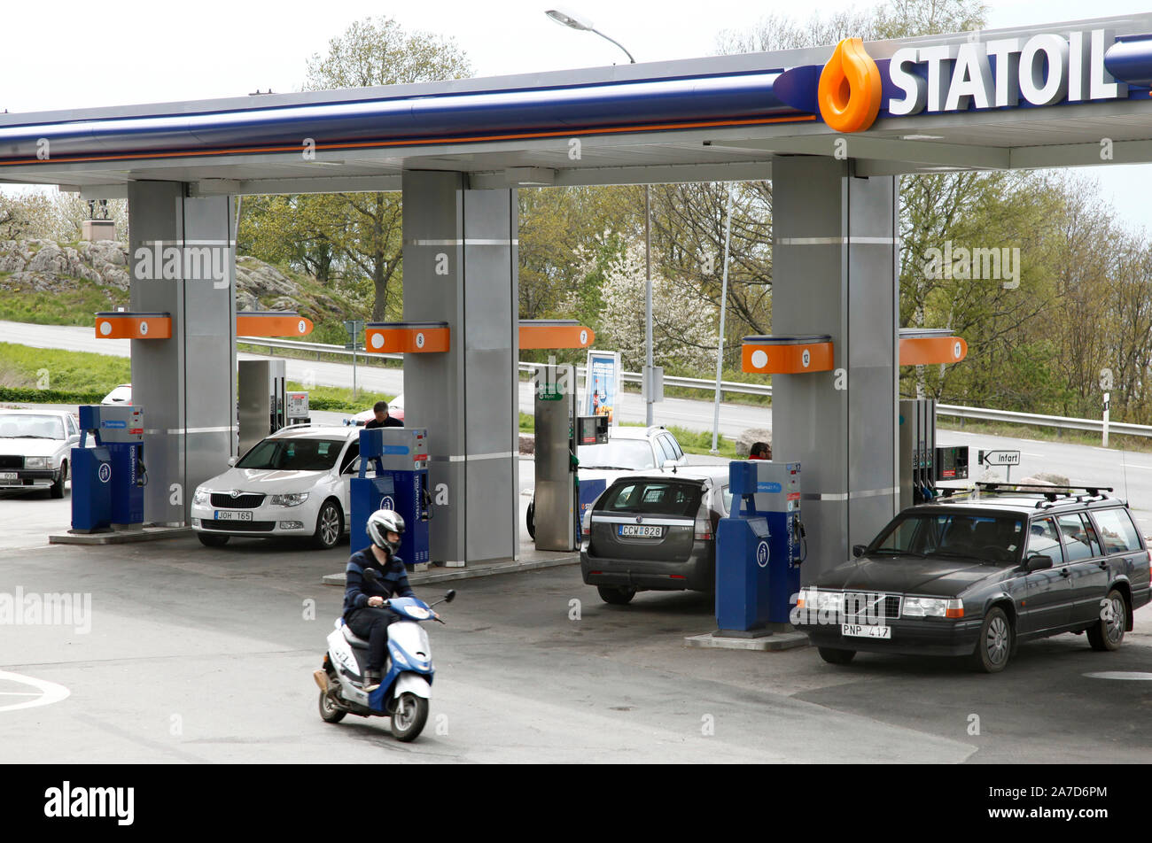 Statoil gas station. Photo Jeppe Gustafsson Stock Photo