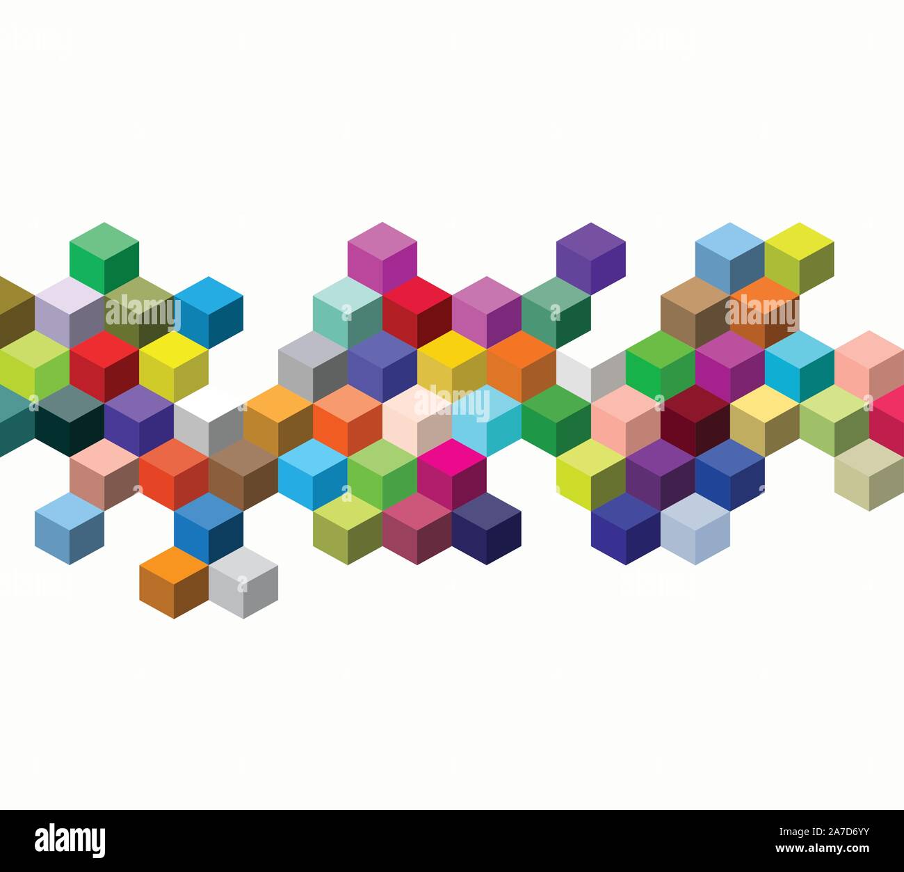 Abstract colors vector cube. multicolors cube wallpaper. abstract ...