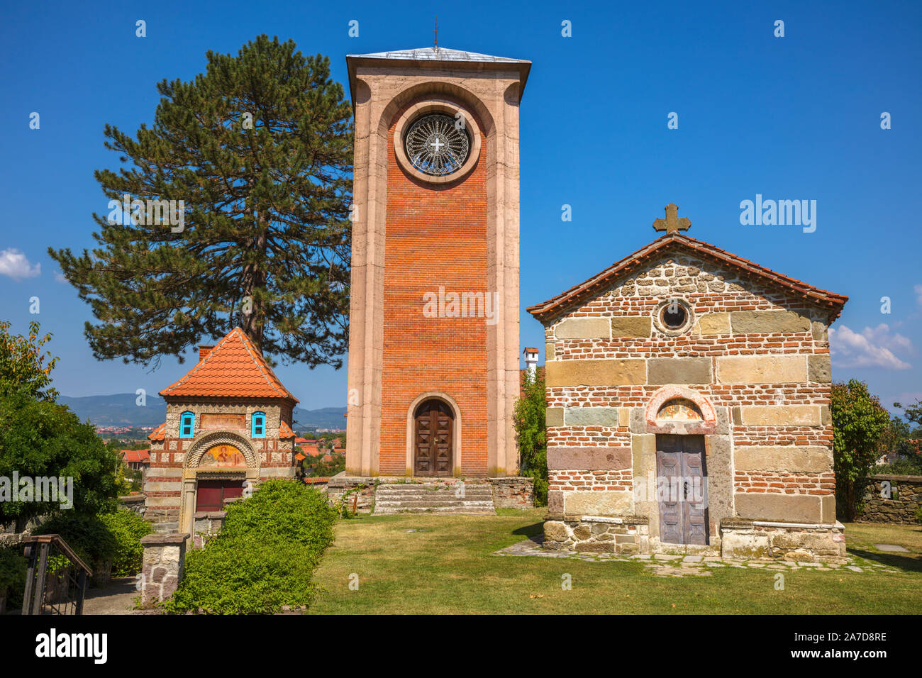 Zica Monastery in Serbia. Kraljevo, Raska District, Serbia. Stock Photo