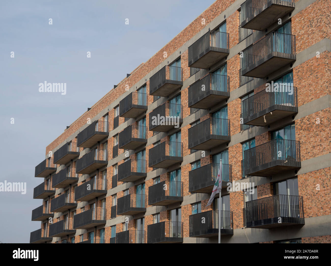 New construction for luxury flats and offices at Hackney Wick in