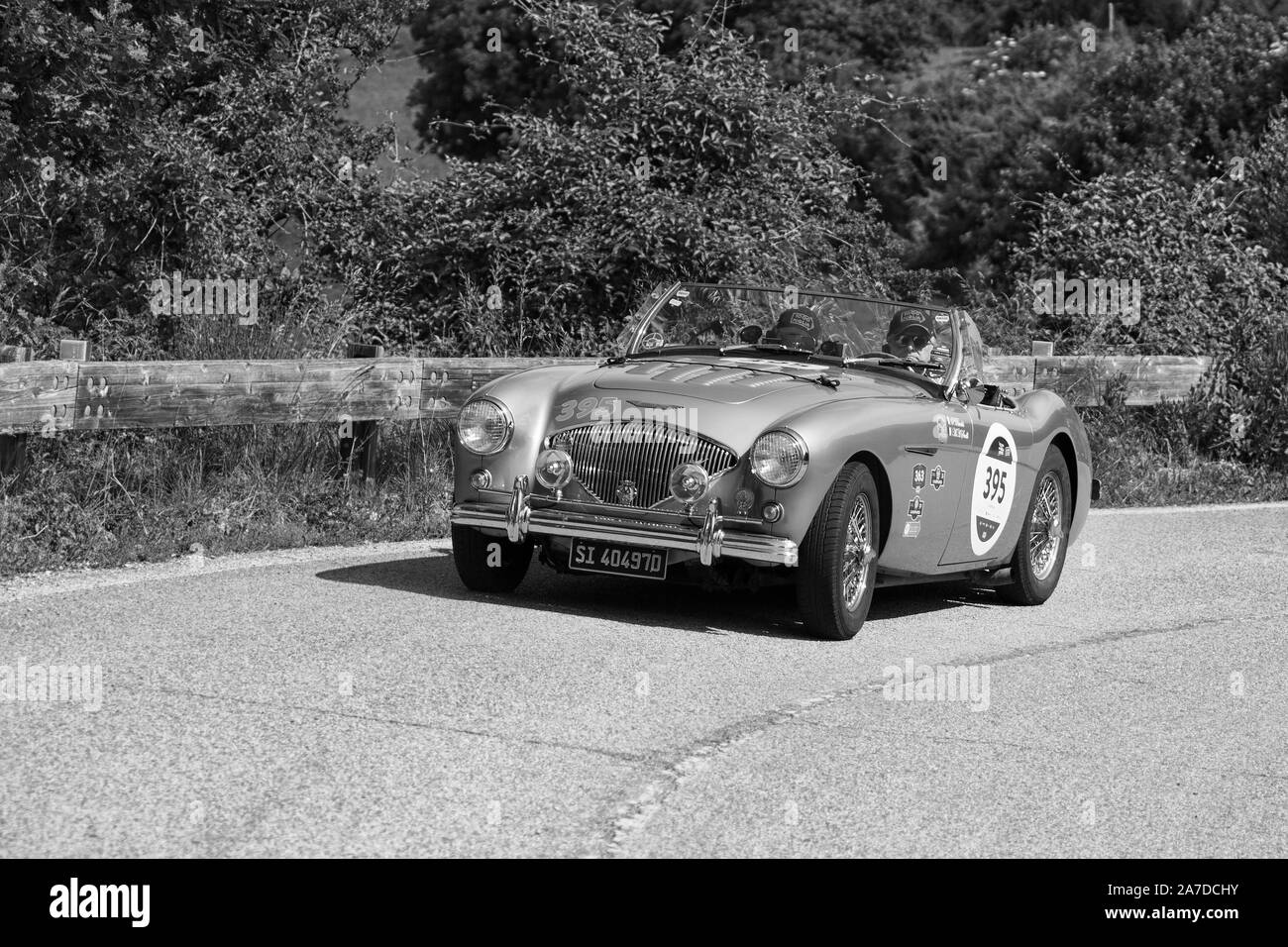 Healey sports car Black and White Stock Photos & Images - Alamy