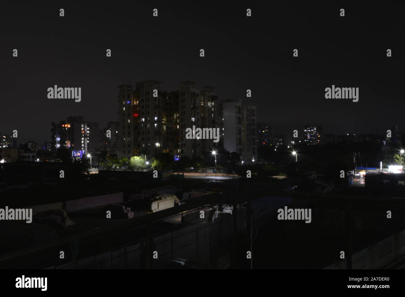 Pune city night view Stock Photo