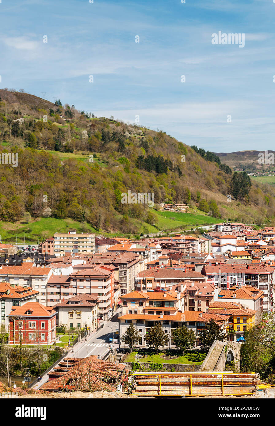 Cangas de Onis village in Asturias Stock Photo Alamy