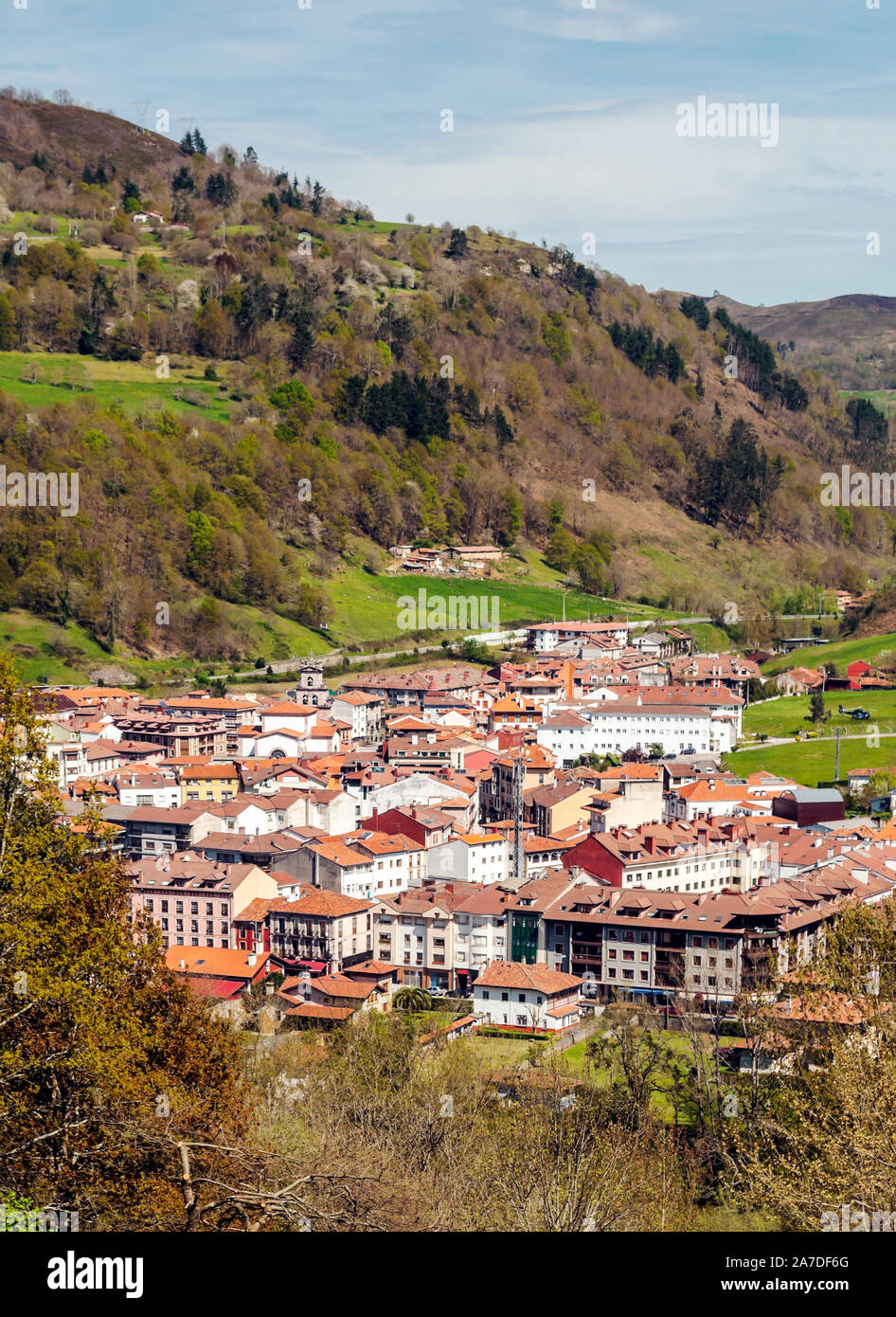 Cangas de Onis village in Asturias Stock Photo Alamy