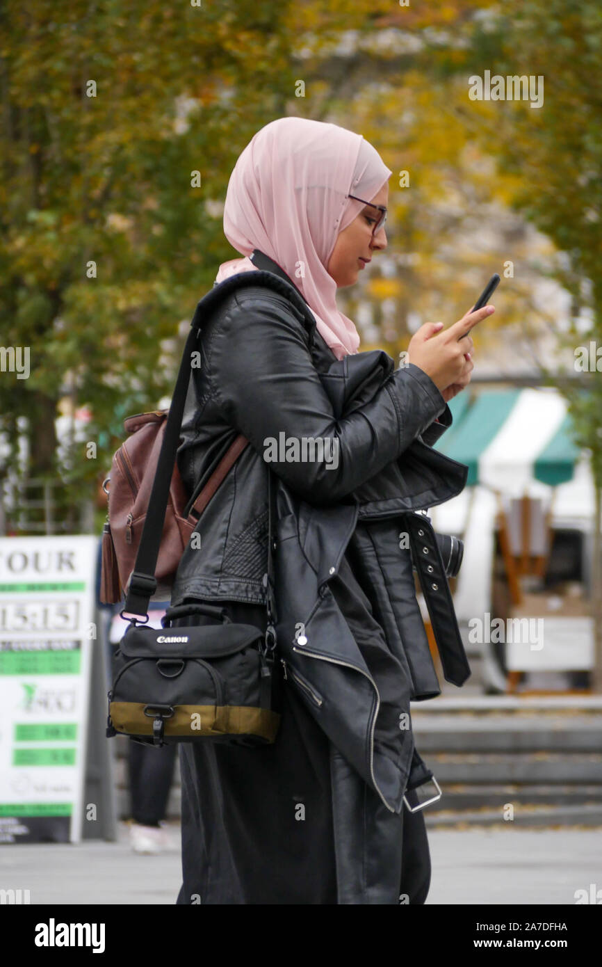 Muslim tourits, Ljubljana, Slovenia Stock Photo