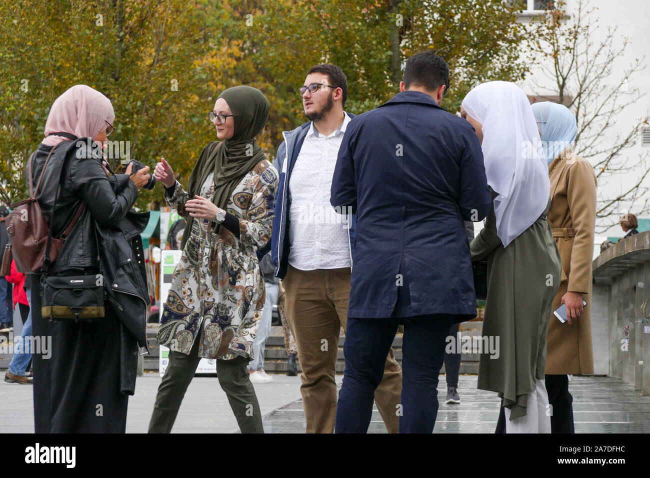 Muslim tourits, Ljubljana, Slovenia Stock Photo