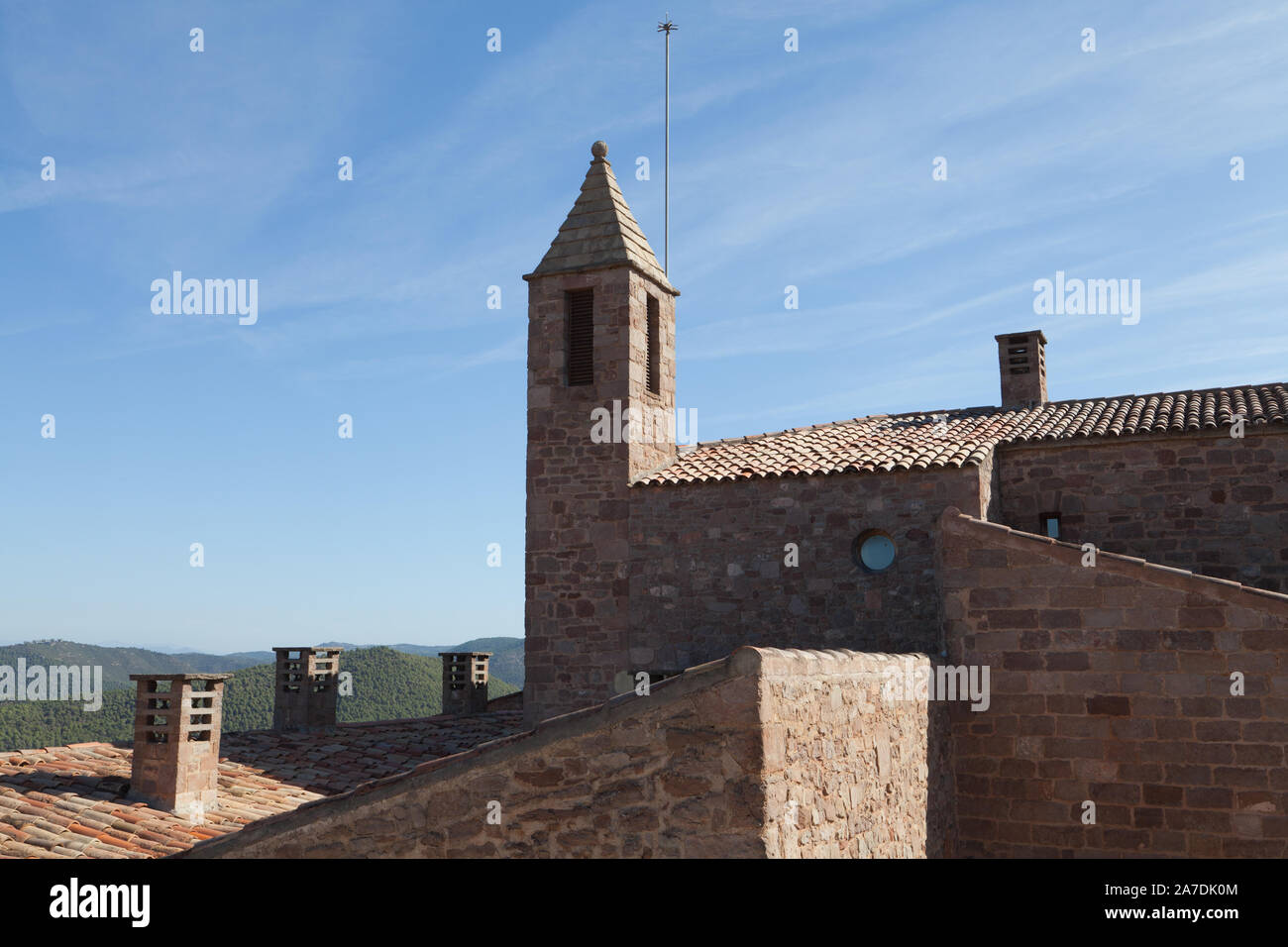 Castillo de Cardona in town Cardona, Catalonia, Spain. Stock Photo