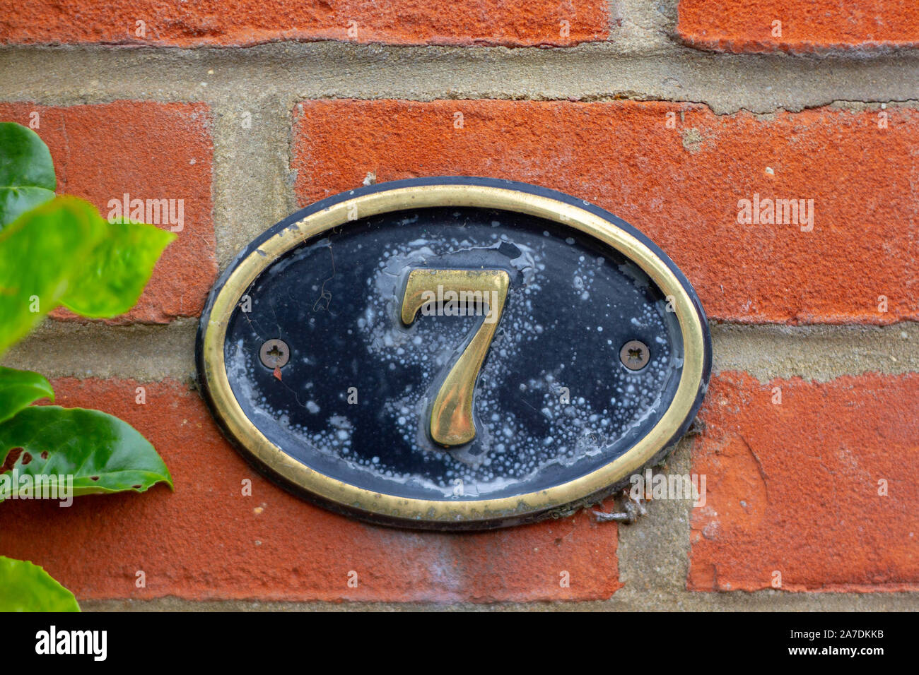 House number 7 Stock Photo Alamy