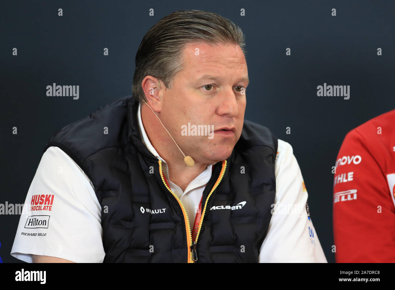 Austin, Texas, USA. 1st November 2019; Circuit of the Americas, Austin, Texas, United States of America; Formula 1 United Sates Grand Prix, practice day; Zak Brown, Executive Director of McLaren Technology Group - Editorial Use Credit: Action Plus Sports Images/Alamy Live News Stock Photo