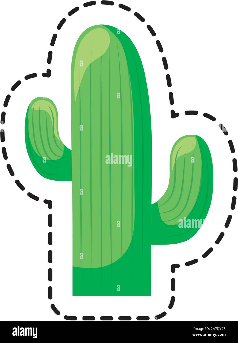 Patch Cactus Plant Isolated Icon Vector Illustration Design Stock Vector Image Art Alamy