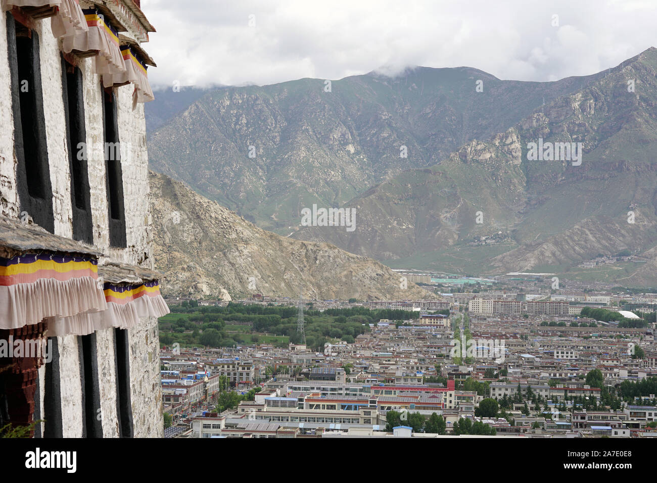 View from Potala Palace overlooking Lhasa, Tibet, China Stock Photo - Alamy