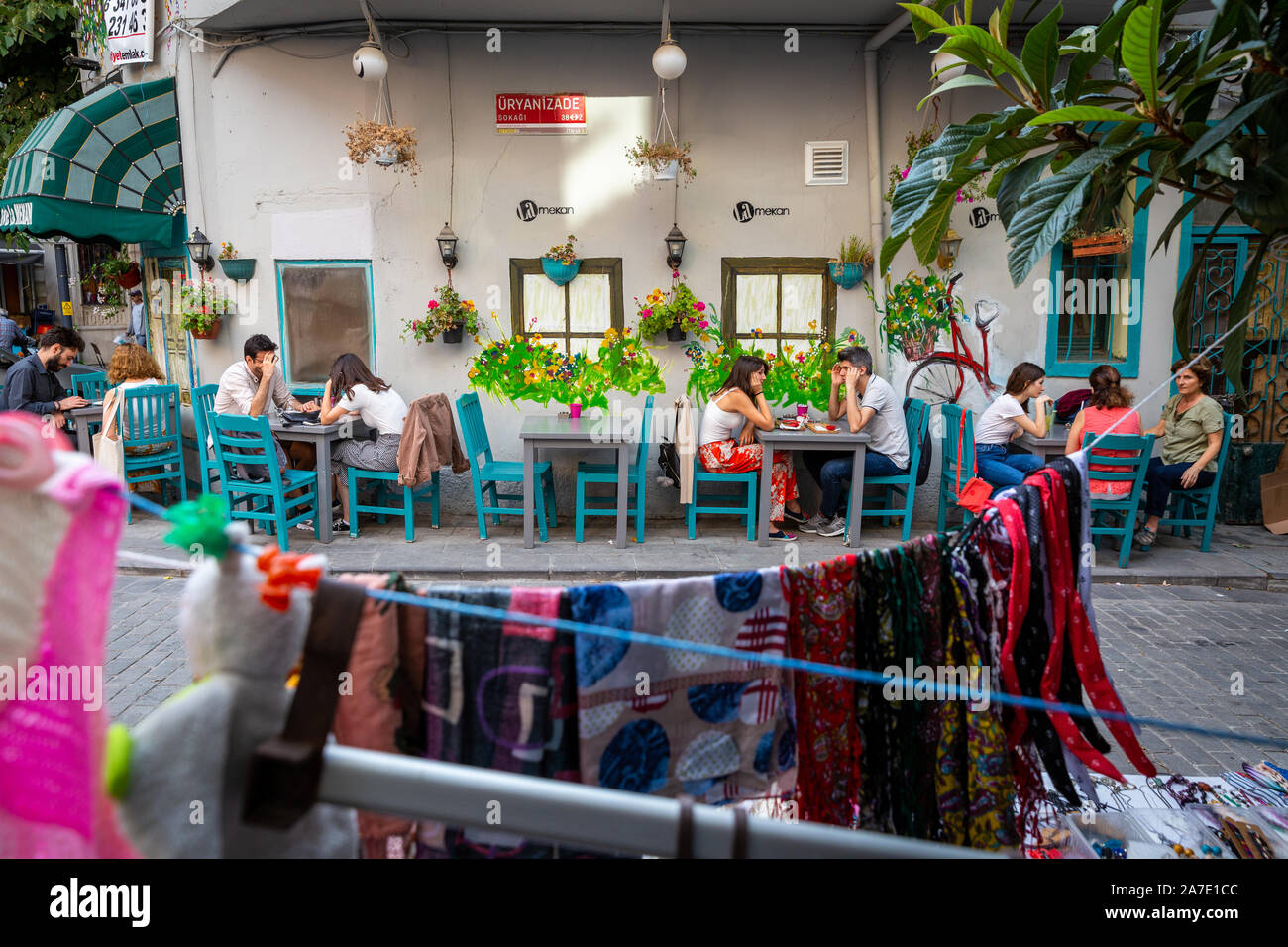 Turkish People Are Spending Time At Street Cafes In Kuzguncuk turkish-people-are-spending-time-at-street-cafes-in-kuzguncuk