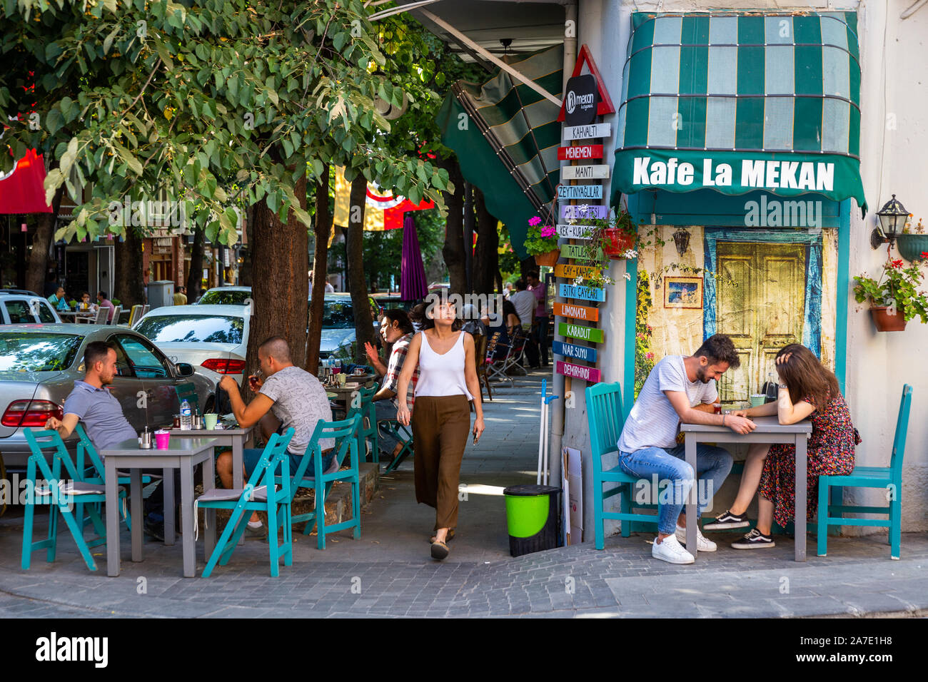 Turkish People Are Spending Time At Street Cafes In Kuzguncuk turkish-people-are-spending-time-at-street-cafes-in-kuzguncuk