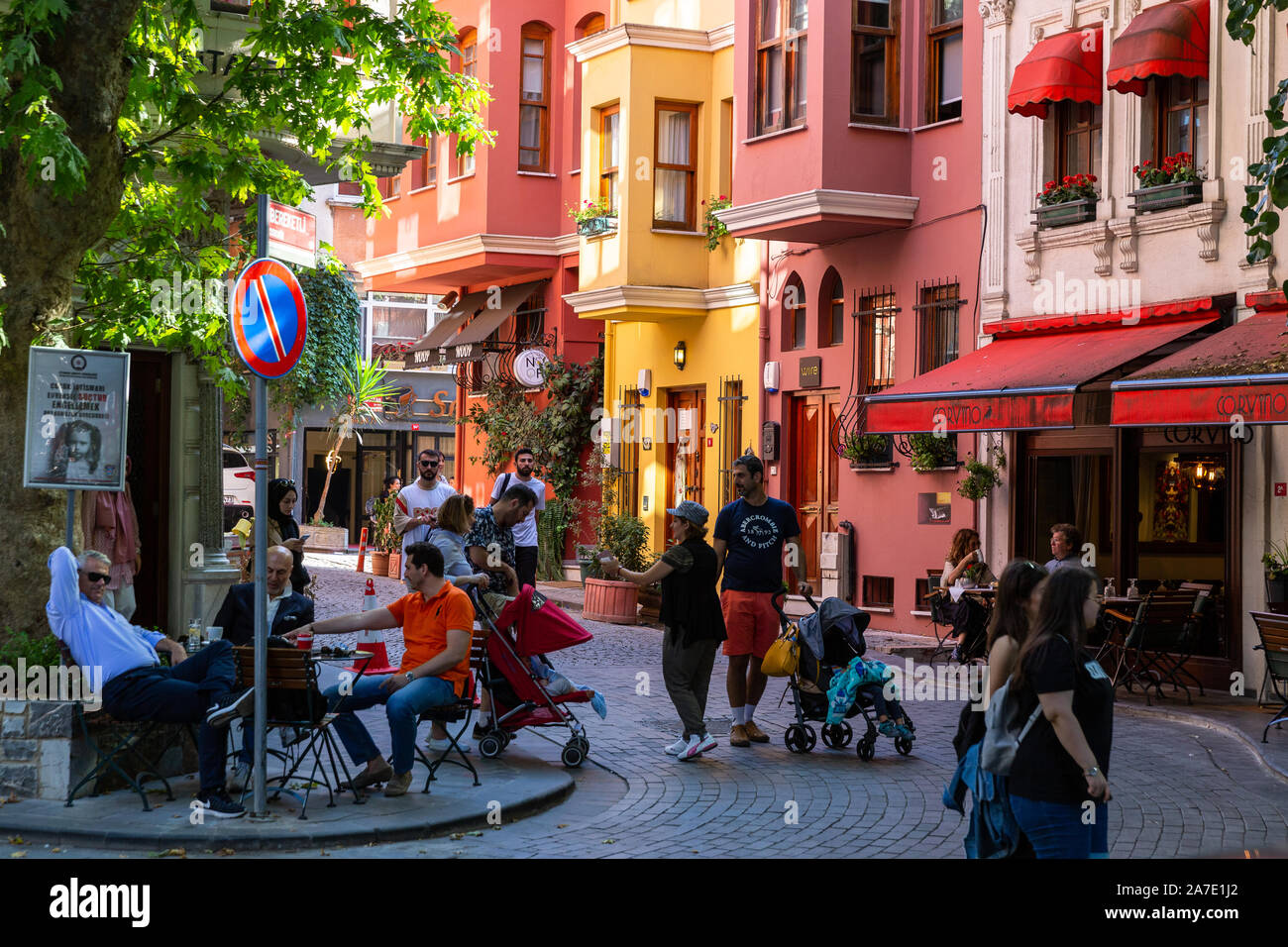 Turkish People Are Spending Time At Street Cafes In Kuzguncuk turkish-people-are-spending-time-at-street-cafes-in-kuzguncuk