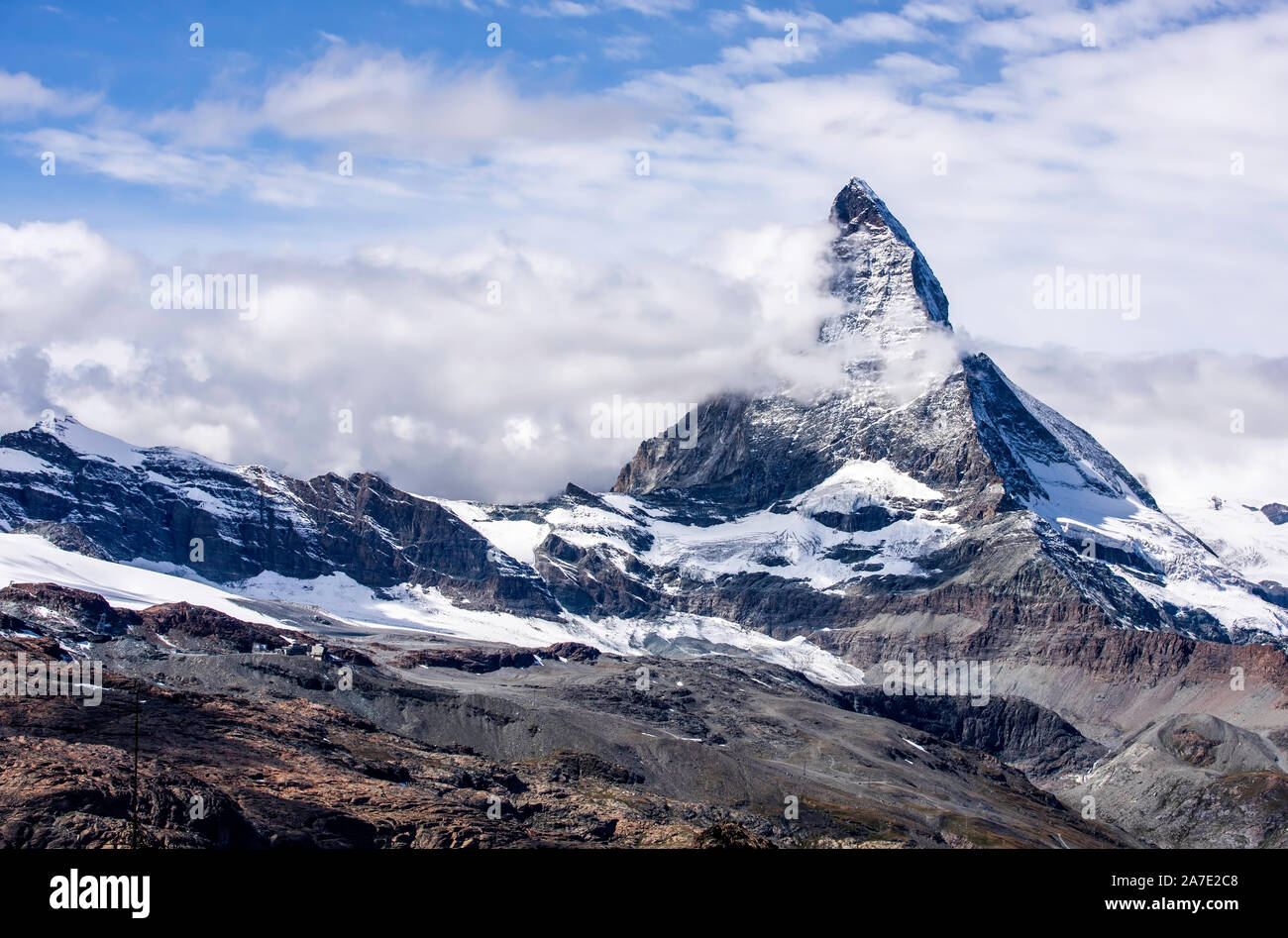 Matterhorn in Switzerland - View from Gornergrat Stock Photo