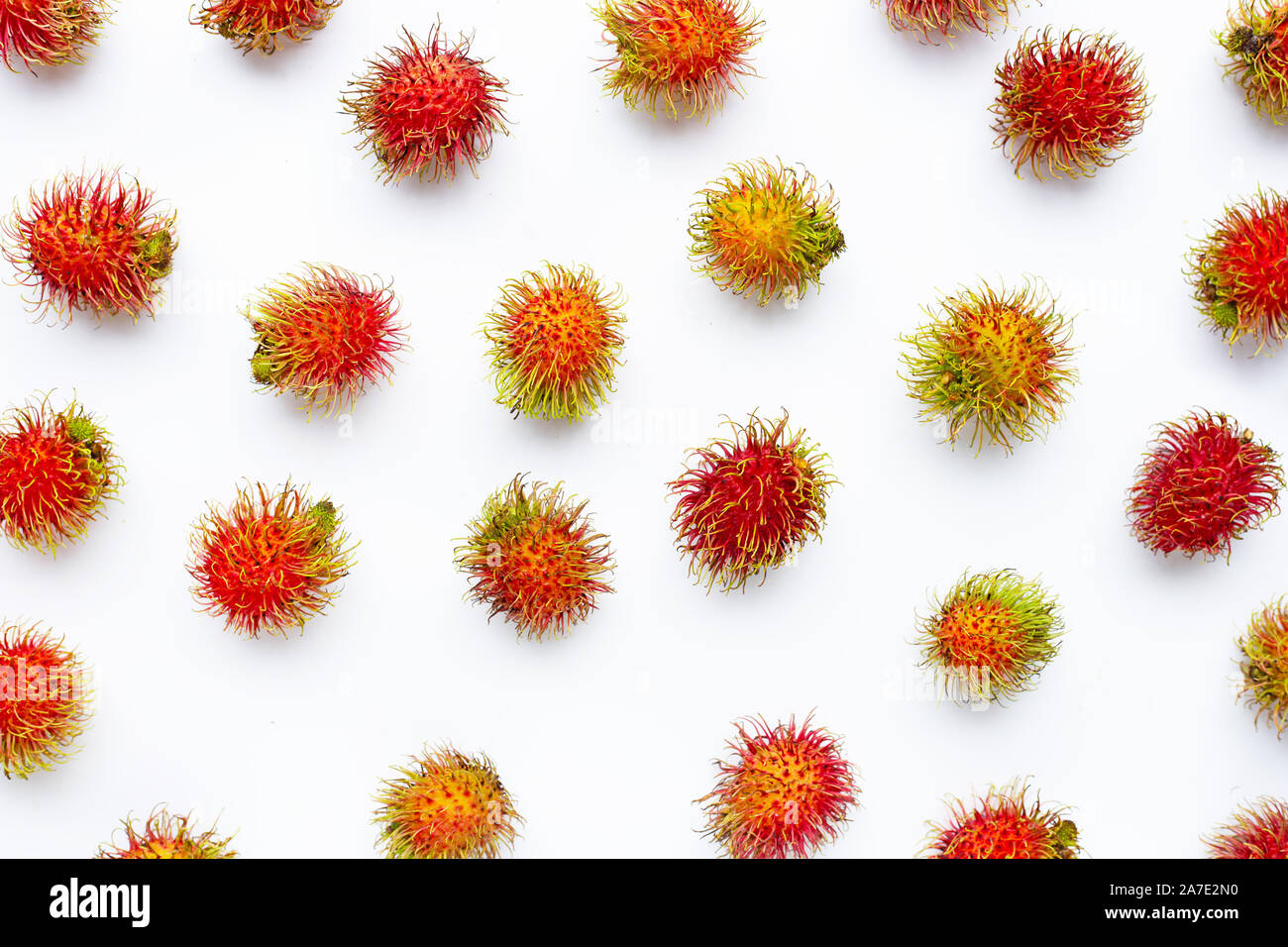 Rambutan isolated on white background Stock Photo - Alamy