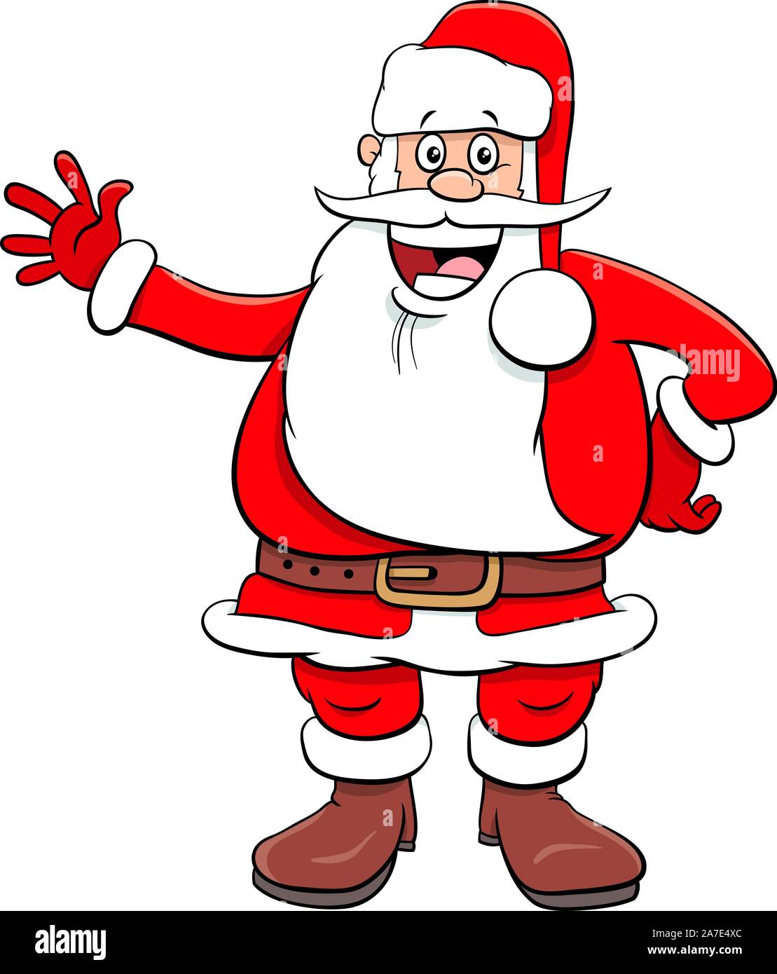 Cartoon Illustration of Funny Santa Claus Character on Christmas Holiday Time Stock Vector Image & Art - Alamy Cartoon Illustration of Funny Santa Claus Character on Christmas Holiday Time Stock Vector Image & Art - Alamy