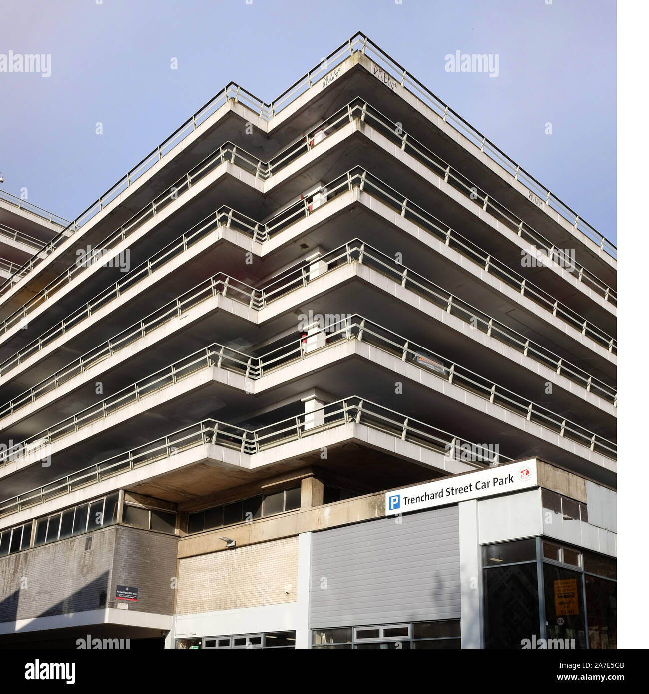 November 2019 High rise multistorey car park at Trenchard Street in