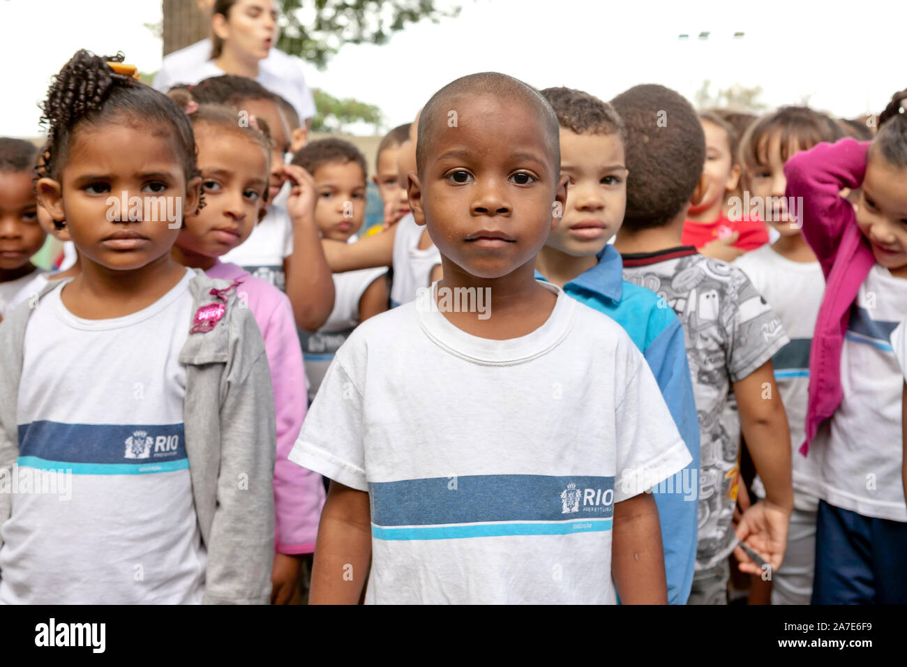 Young Brazilian Students In School Uniform Stock Photo Alamy Young Brazilian Students In School Uniform 2A7E6F9
