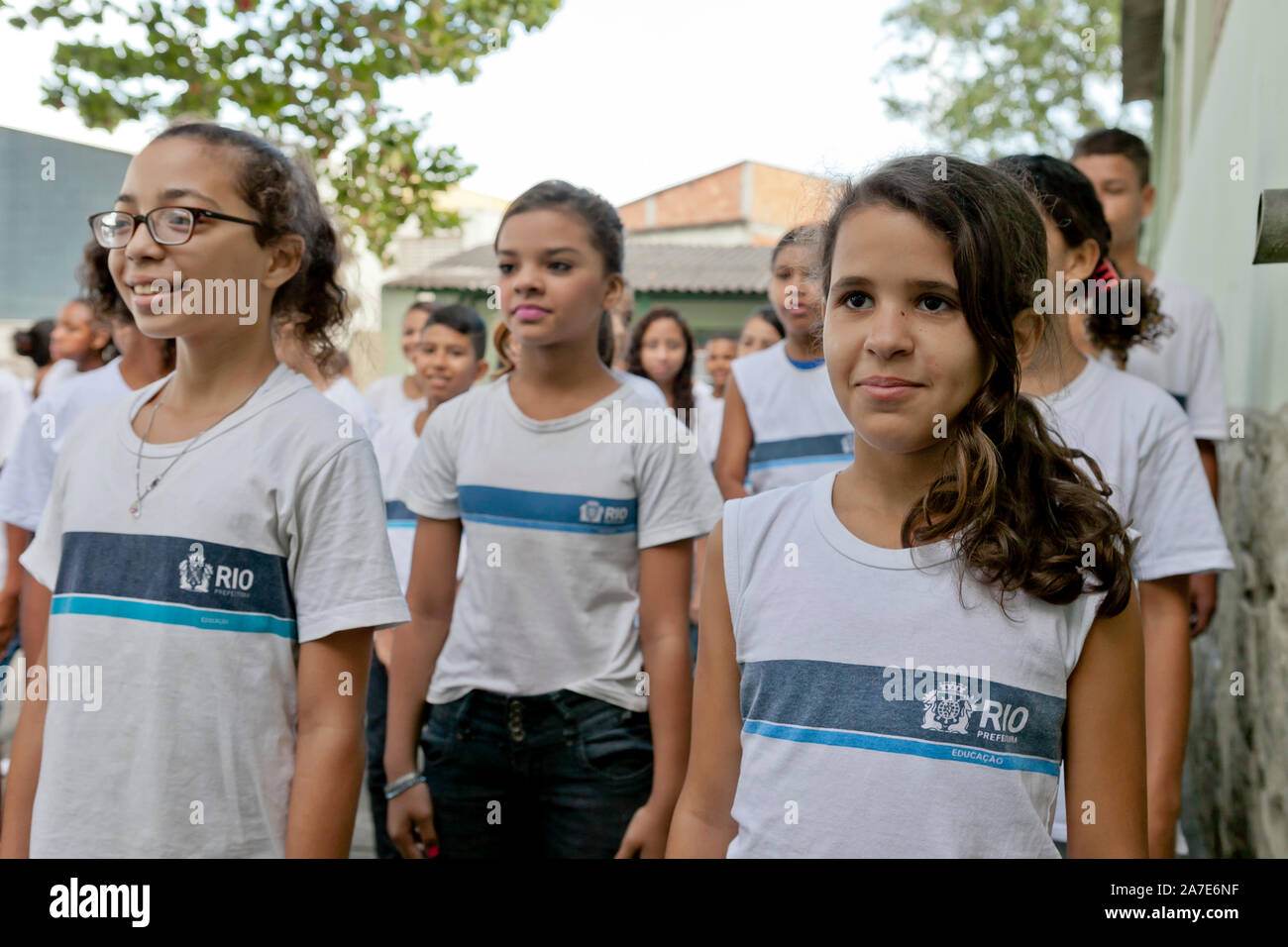 Brazil School Uniform Hi Res Stock Photography And Images Alamy Young Brazilian Students In School Uniform 2A7E6NF