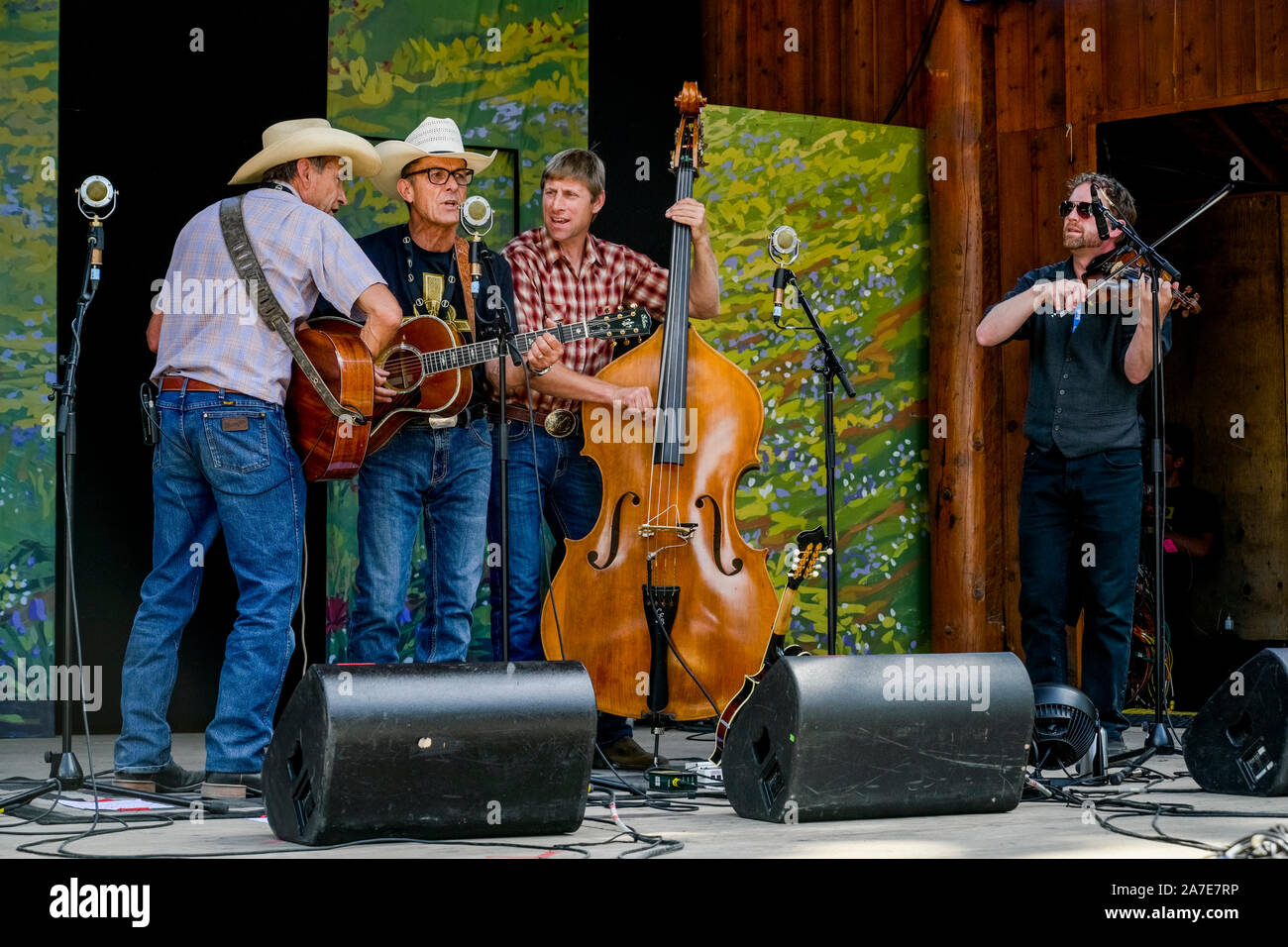 The Wardens, Canmore Folk Music Festival, Canmore, Alberta, Canada Stock Photo