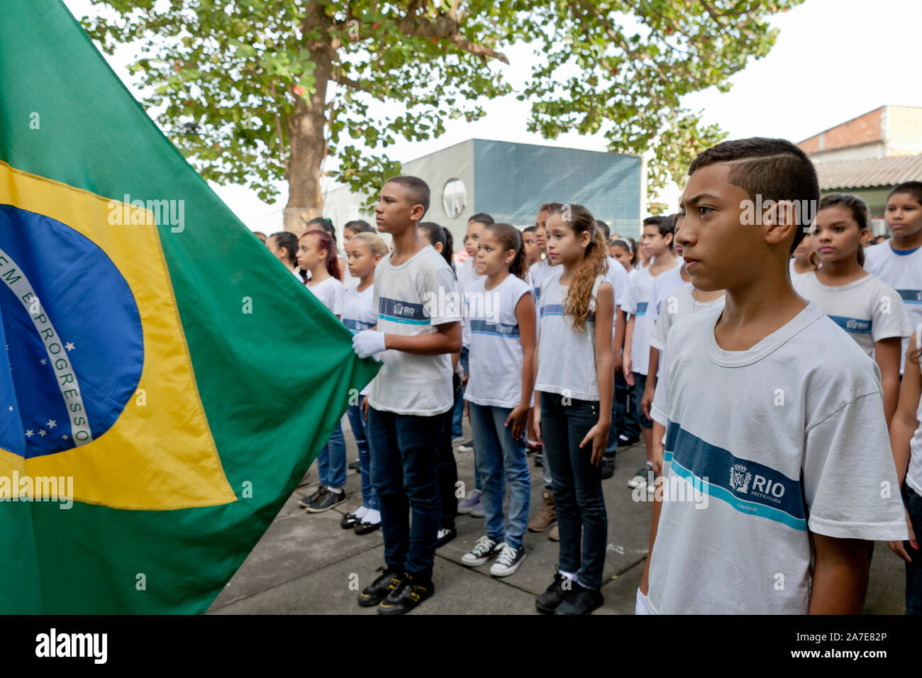 Young Brazilian Students In School Uniform Stock Photo Alamy Young Brazilian Students In School Uniform 2A7E82P