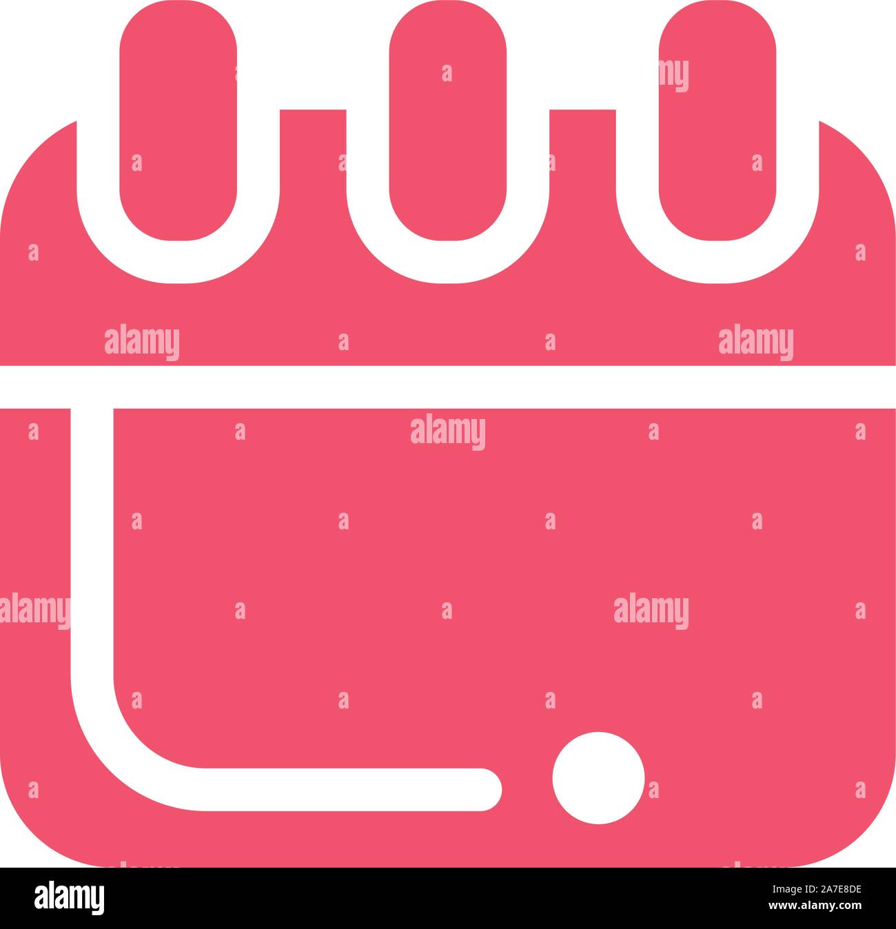 calendar reminder on white background vector illustration desing Stock