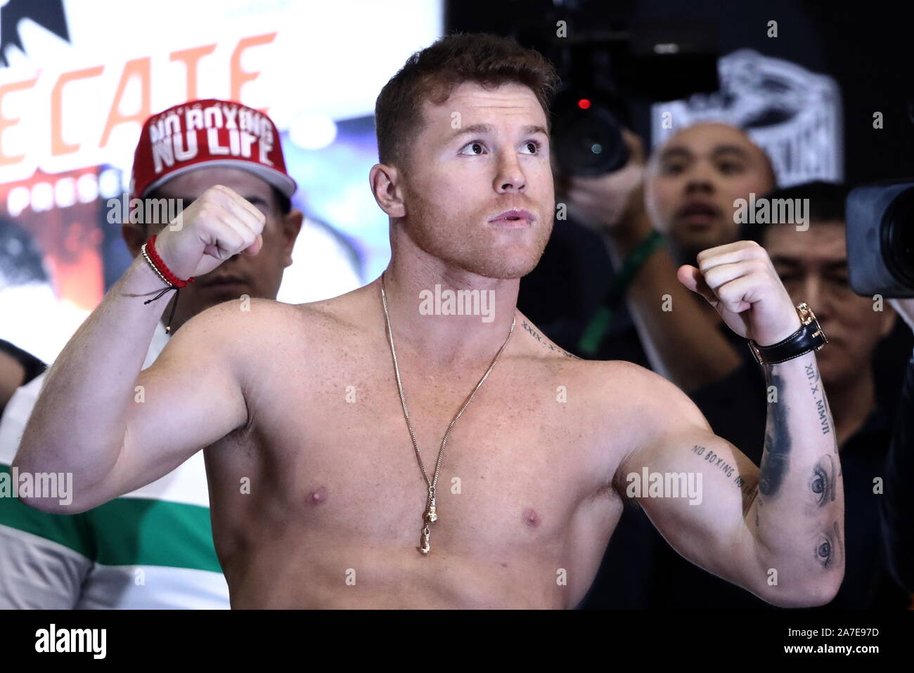 Canelo Alvarez Vector White Muscle T
