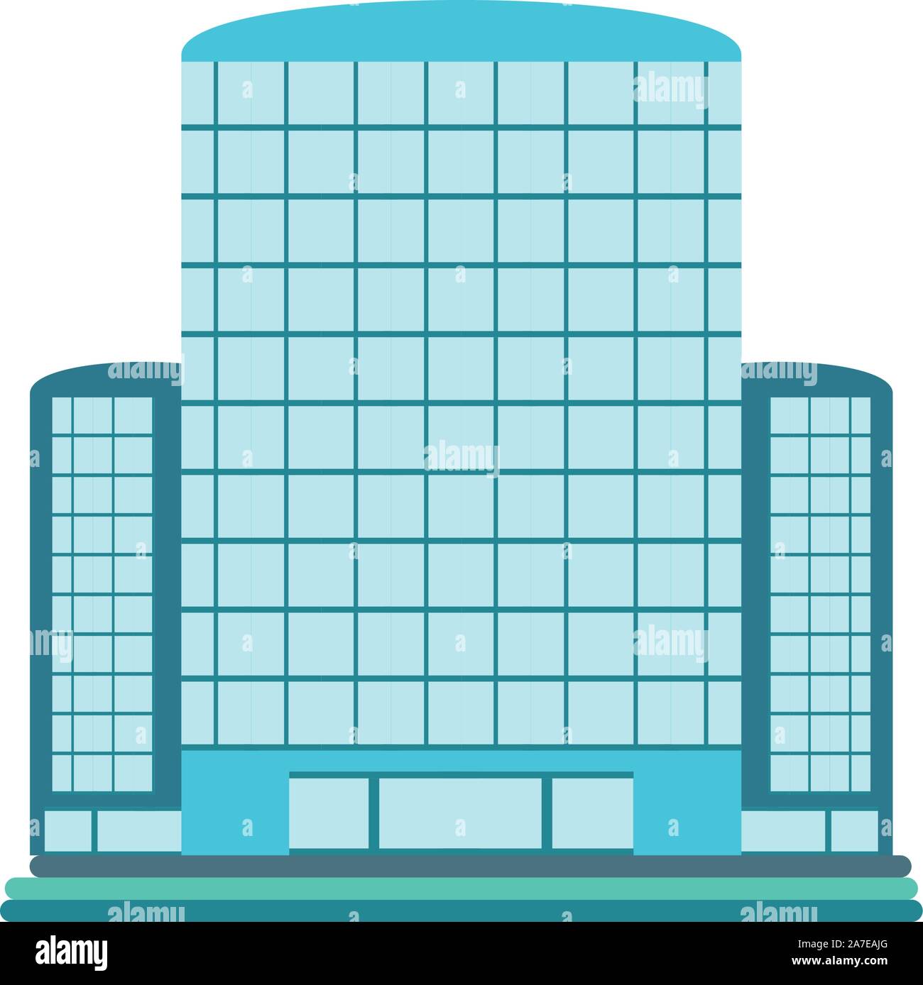 tower city business architecture, apartment and office building, urban