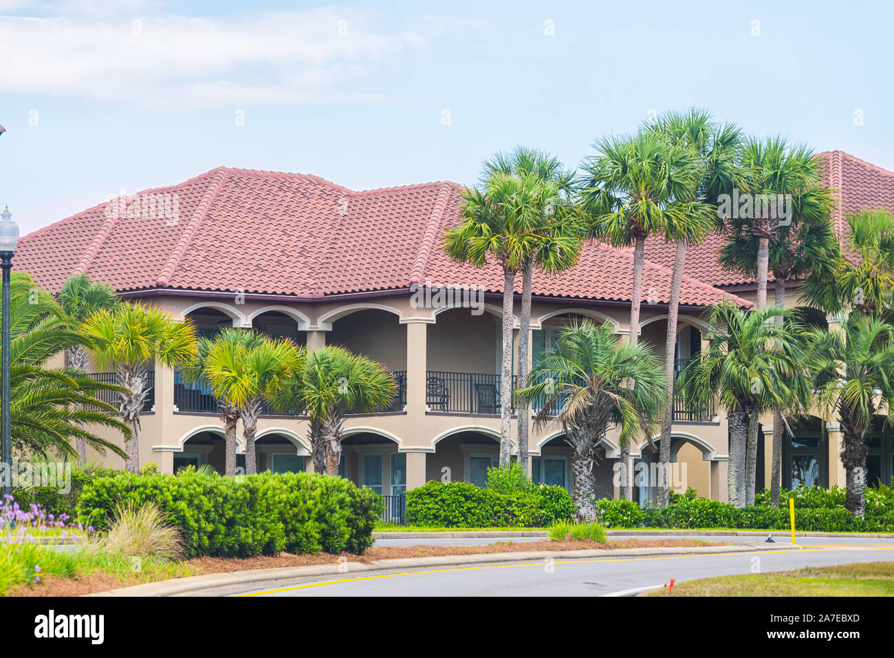 Destin, USA April 24, 2018 Miramar beach town village with luxury