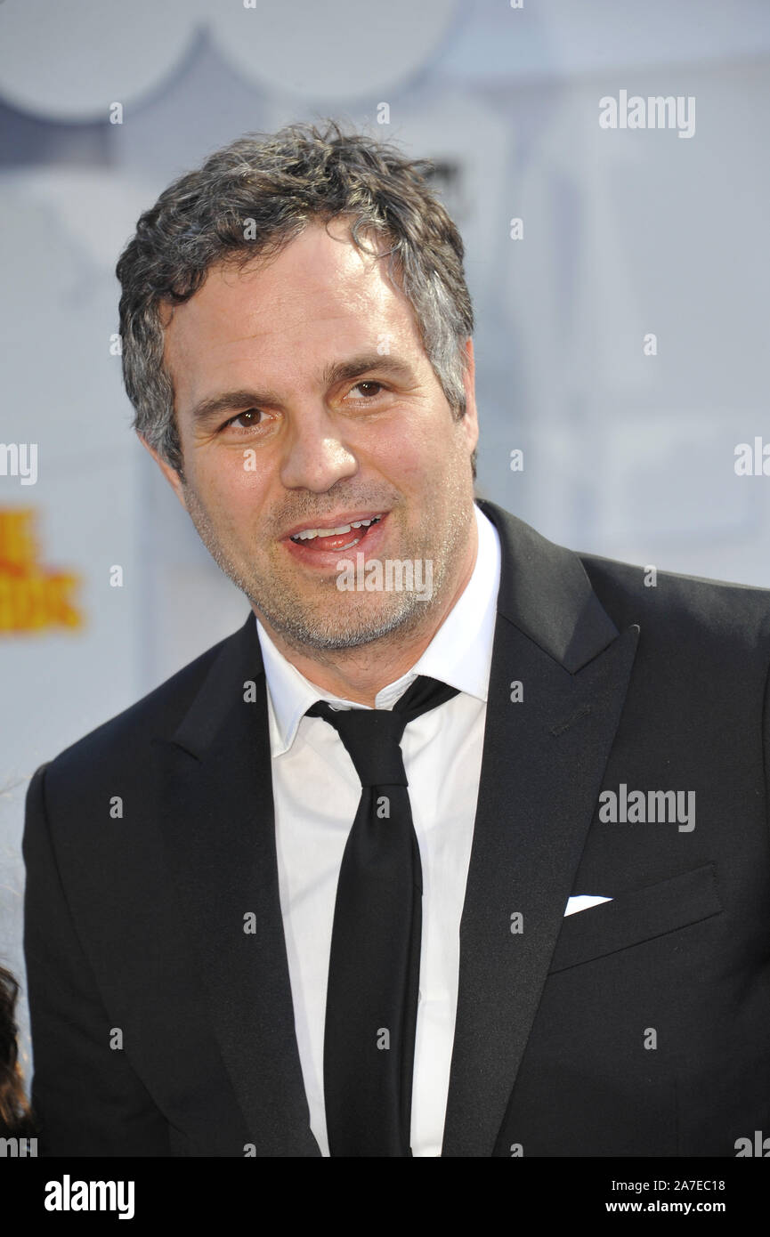 LOS ANGELES, CA - APRIL 12, 2015: Mark Ruffalo at the 2015 MTV Movie ...