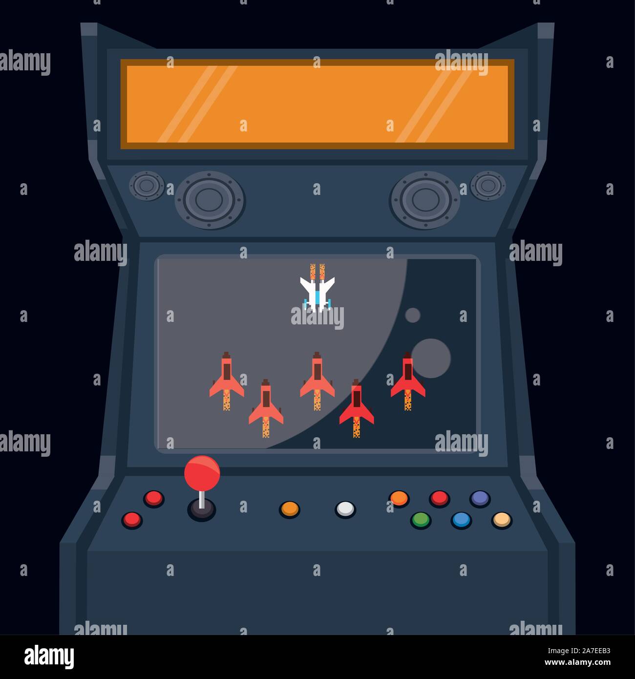 Retro arcade flame hi-res stock photography and images - Alamy