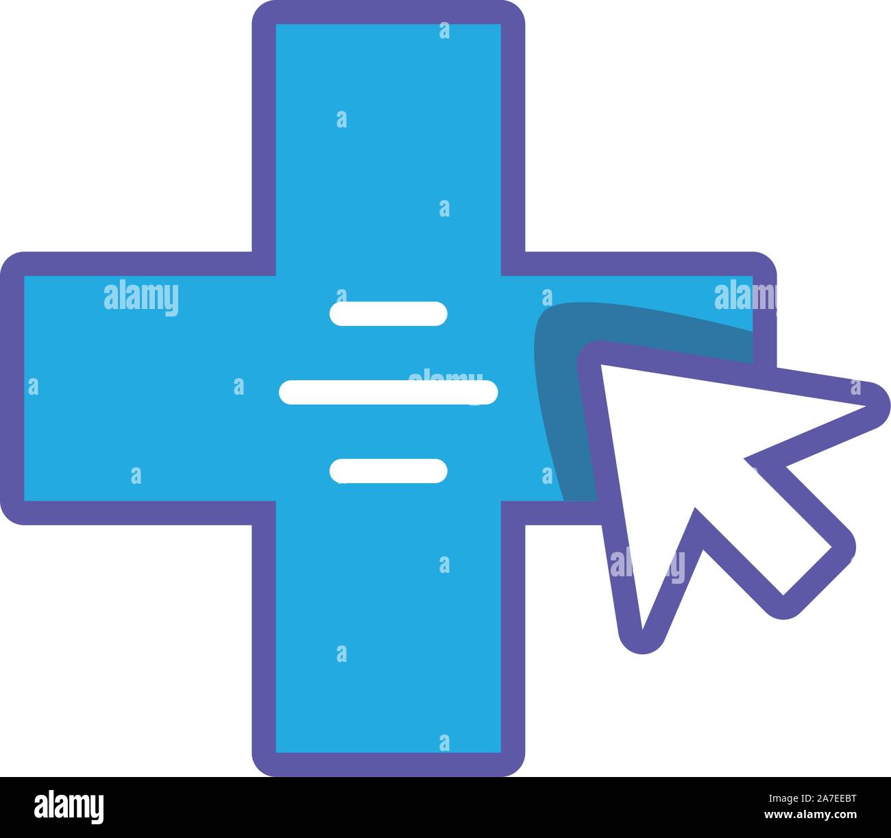 add symbol on white background vector illustration design Stock Vector ...